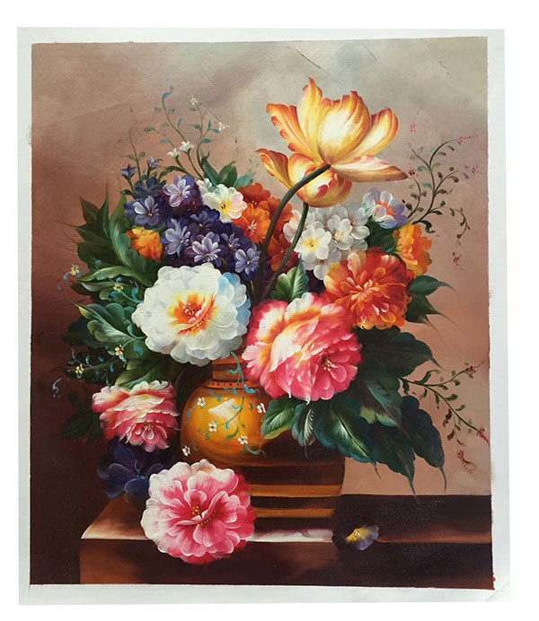 Jahrriesnge Oil Painting of flower-lpg0350 