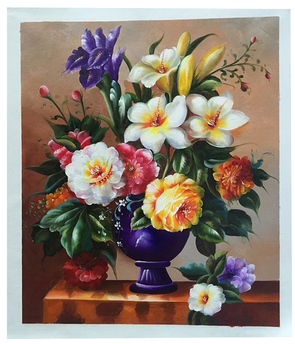 Jahrriesnge Oil Painting of flower-lpg0351 