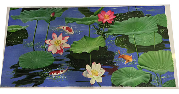 JAHRRIESNGE Oil Painting of lotus-lpg0377 