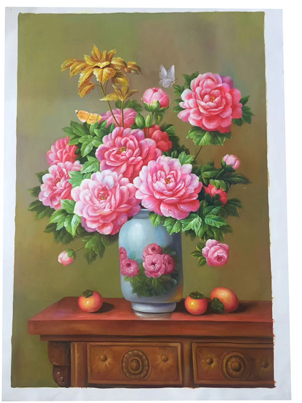 Jahrriesnge Oil Painting of flower-lpg0379 