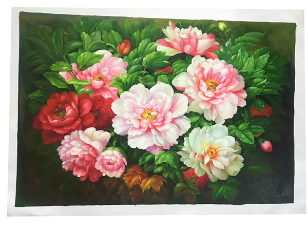 Jahrriesnge Oil Painting of flower-lpg0382 