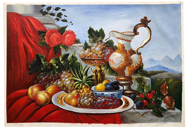 JAHRRIESNGE Oil Painting of fruit-lpg0390 