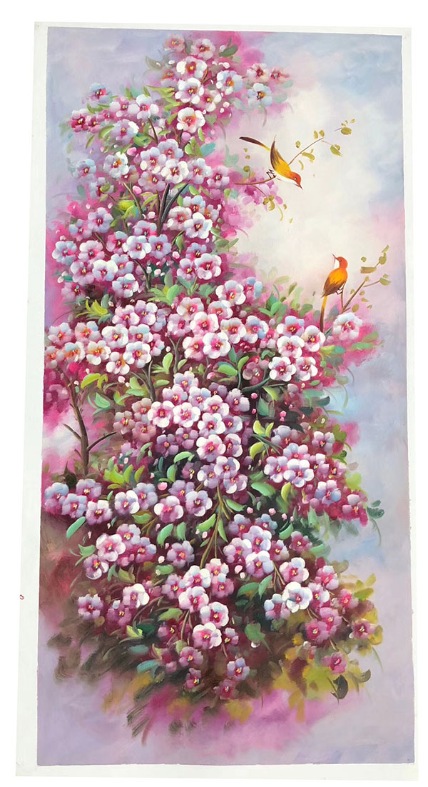 JAHRRIESNGE Oil Painting of pine-flower-lpg406 