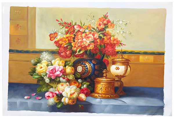 Jahrriesnge Still Life of vase-lamp-flower-lpg0827 