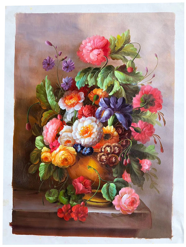 Jahrriesnge Still Life of vase-lamp-flower-fruit-lpg0834 