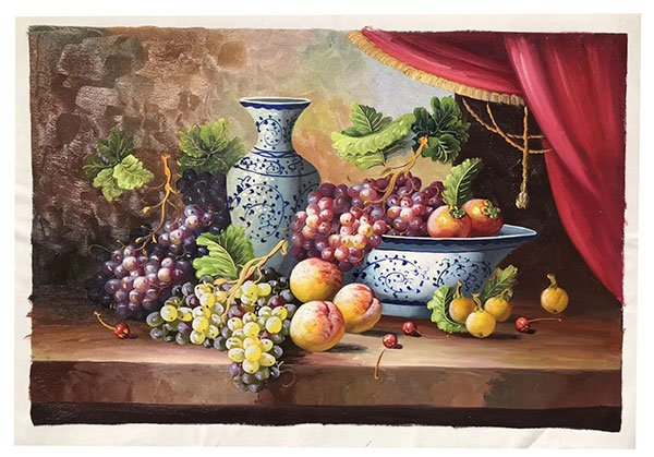 Jahrriesnge Still Life of vase-fruits-lpg0877 