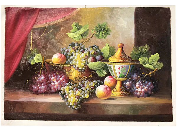 Jahrriesnge Still Life of vase-fruits-lpg0880 