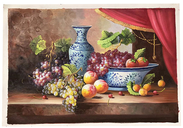 Jahrriesnge Still Life of vase-fruits-lpg0882 