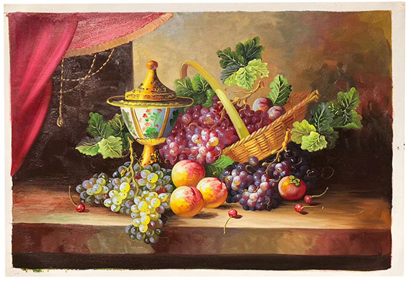 Jahrriesnge Still Life of vase-fruits-lpg0883 