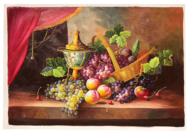 Jahrriesnge Still Life of vase-fruits-lpg0884 