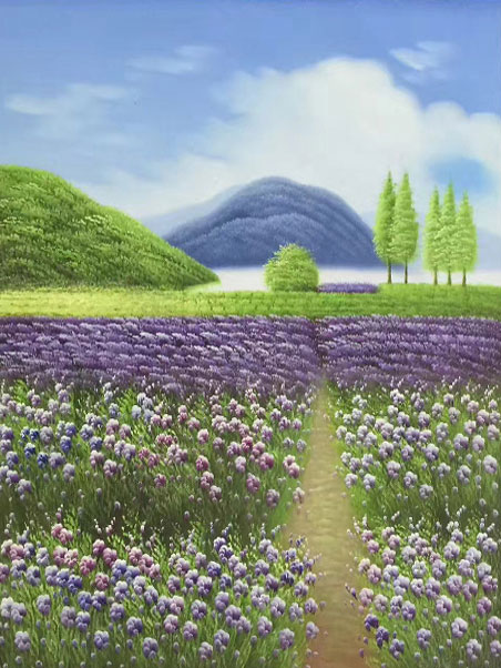 Jahrriesnge Landscape of lavender-lpg1709 