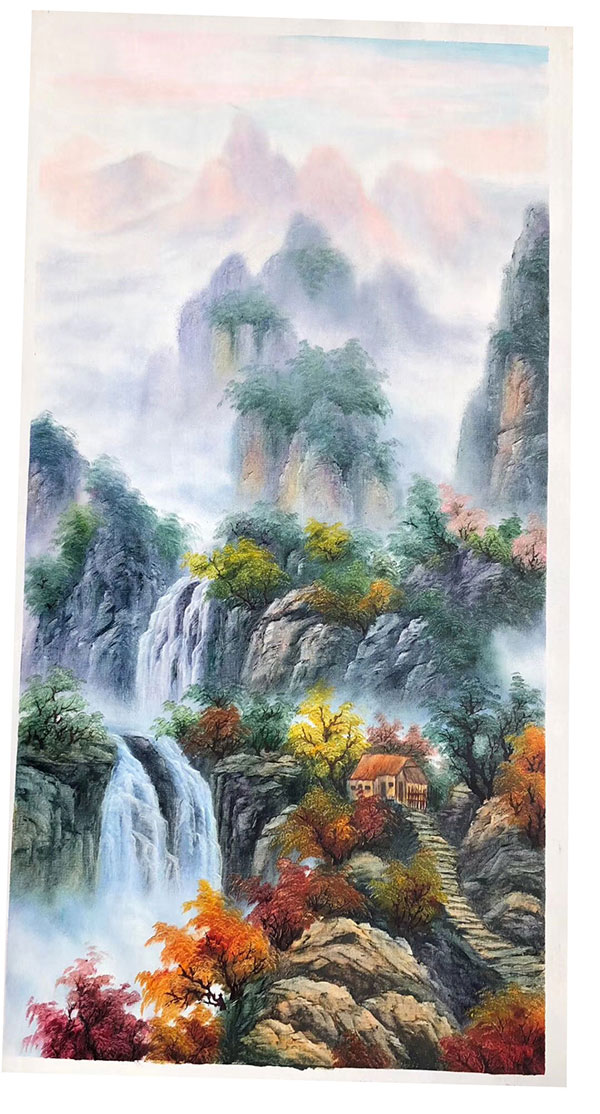 JAHRRIESNGE Landscape of waterfall-lpg1787 