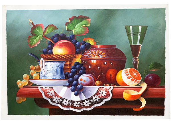 Jahrriesnge Still Life of fruit-lpg1917 