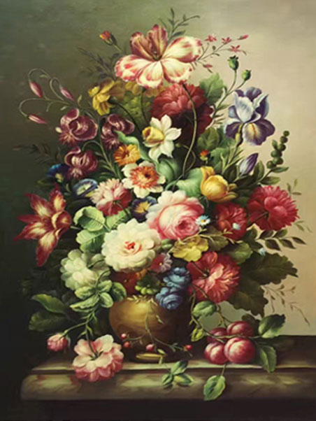 Jahrriesnge Still Life of flowers-lpg1971 