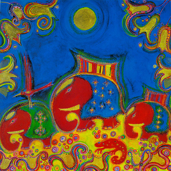 JAHRRIESNGE Abstract of elephant-lpg2028 