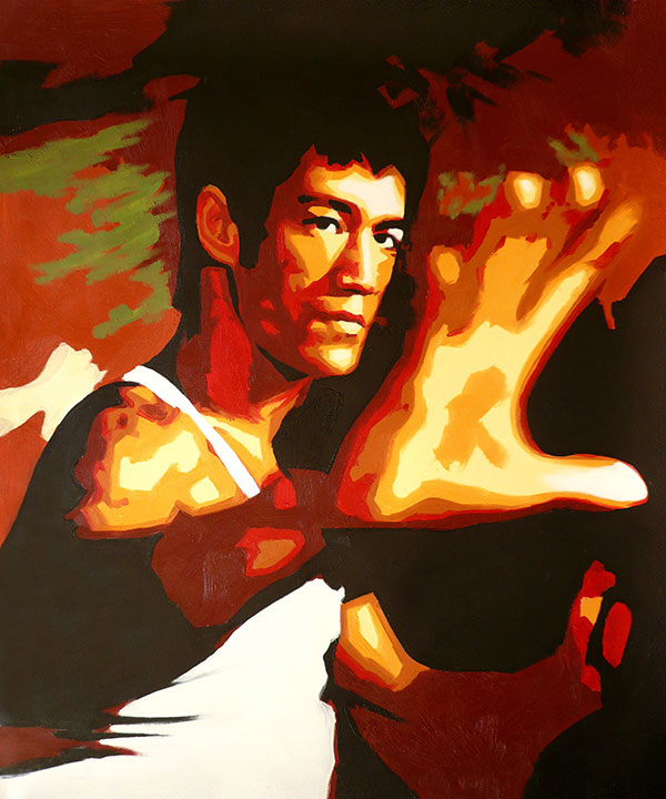 Jahrriesnge Portrait of Bruce Lee lpg2642 