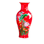 Jingdezhen red ceramic vase